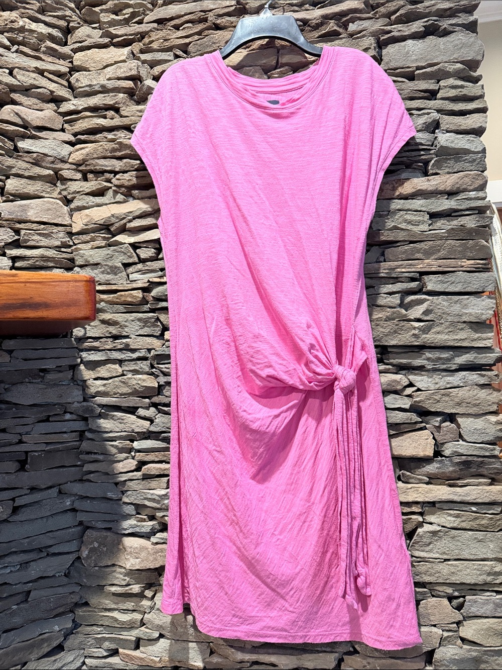 GAP Pink Midi Dress with Side Knot